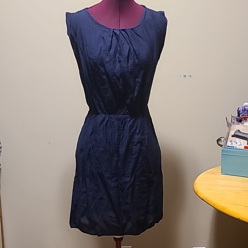 Blue Pleated Sundress